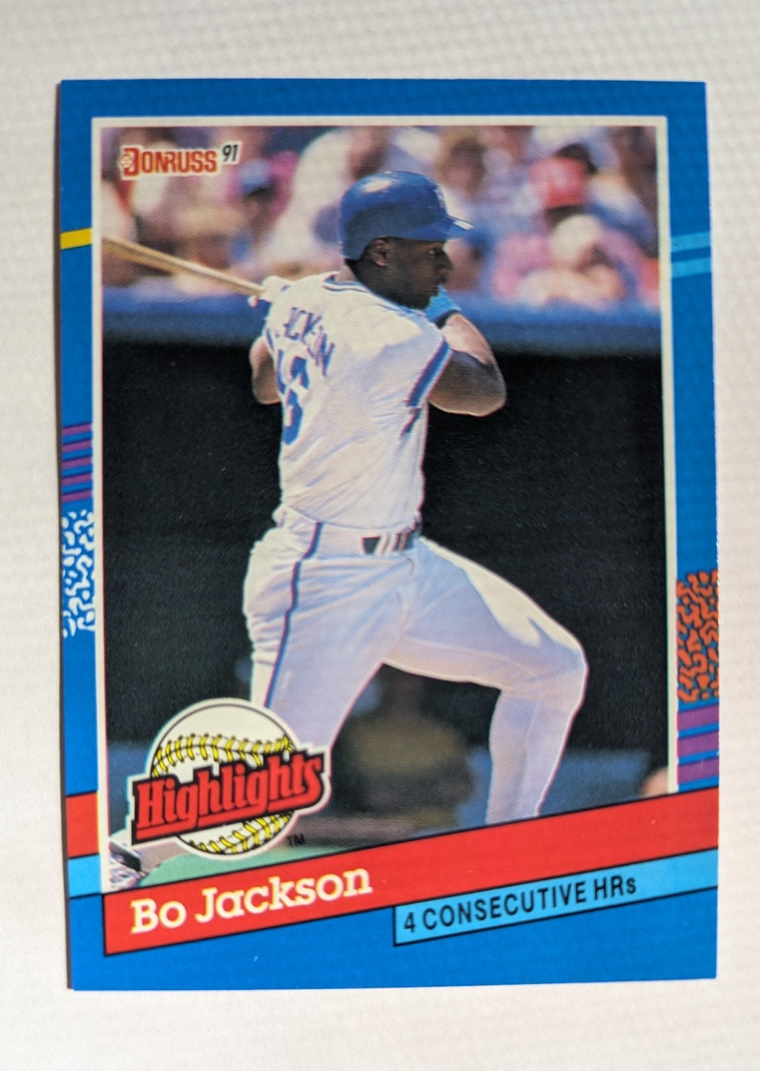 1991 Donruss Bo Jackson Highlights sports card